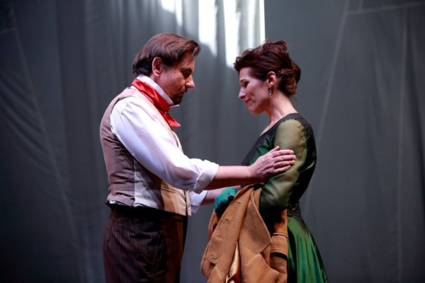 Szene aus „Frankenstein“, Margarete Lamprecht als Elisabeth